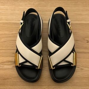 Marni Iconic Fussbett criss-cross sandals